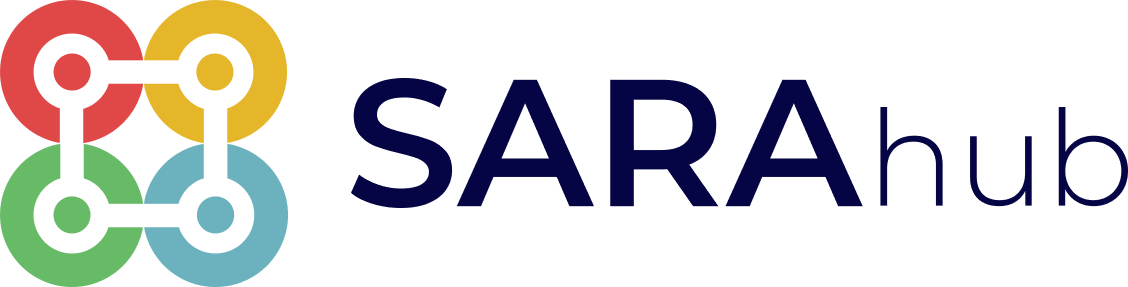 sara hub logo blue